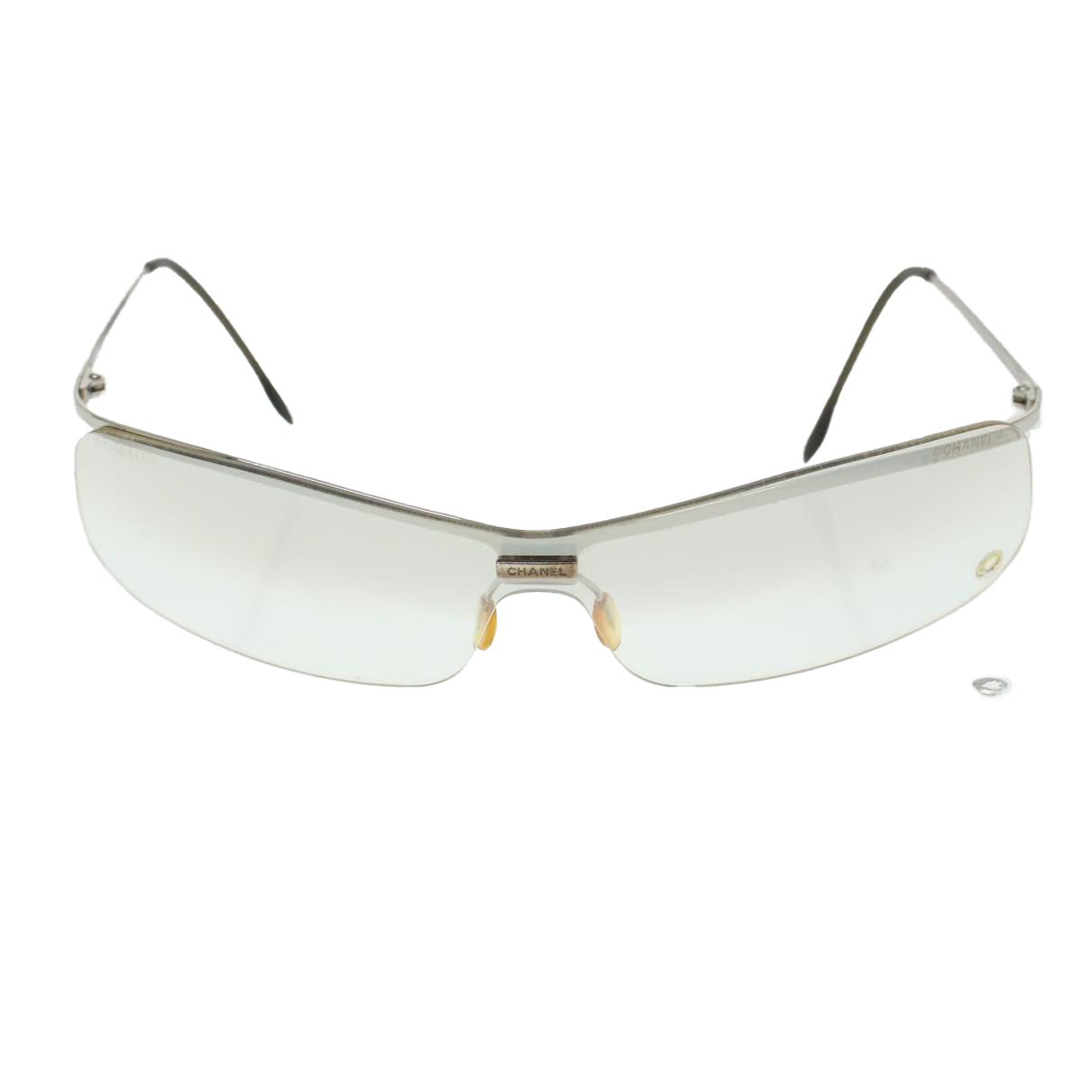 CHANEL Sunglasses Silver CC Auth ar9634 - 0