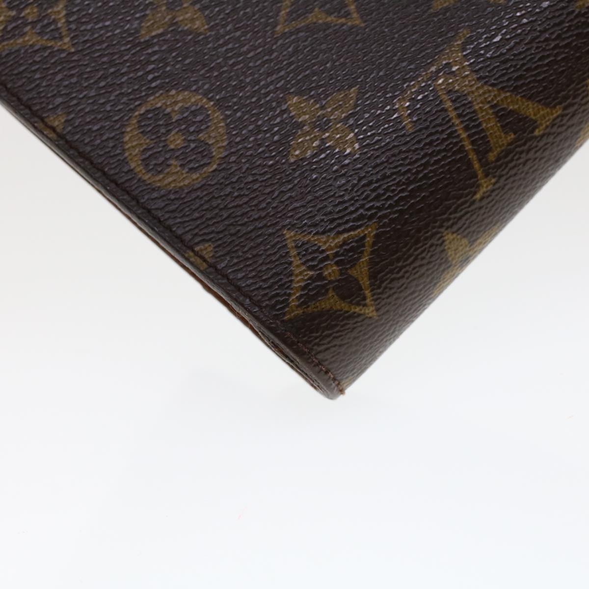 LOUIS VUITTON Monogram Porte Envelope Clutch Bag M51801 LV Auth ar9655B