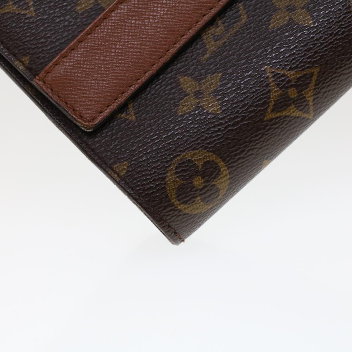 LOUIS VUITTON Monogram Porte Envelope Clutch Bag M51801 LV Auth ar9655B