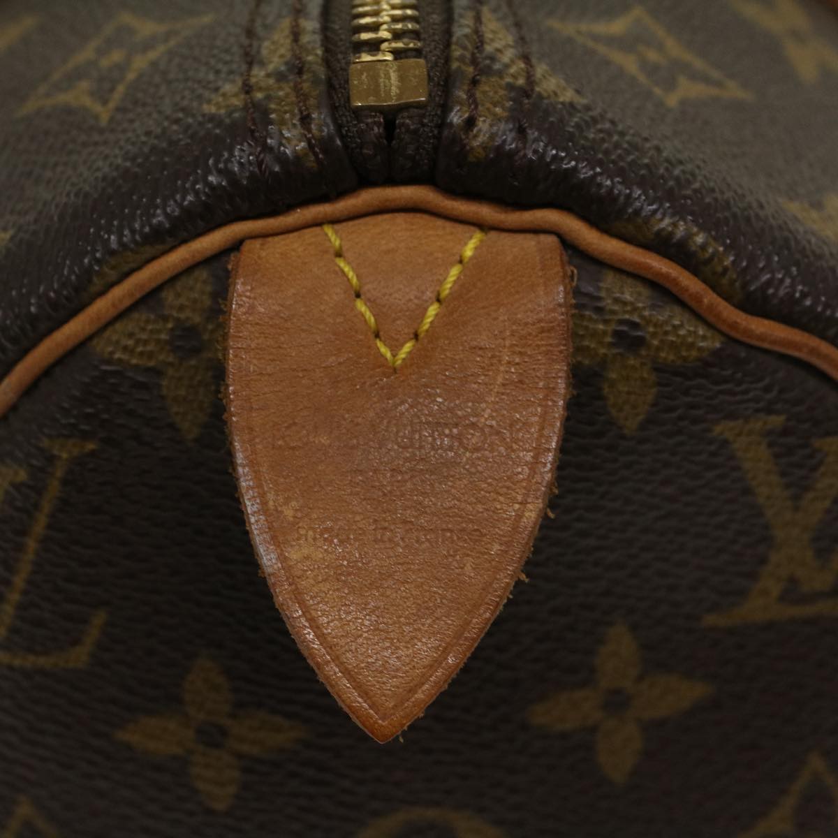 LOUIS VUITTON Monogram Speedy 30 Hand Bag M41526 LV Auth ar9663B