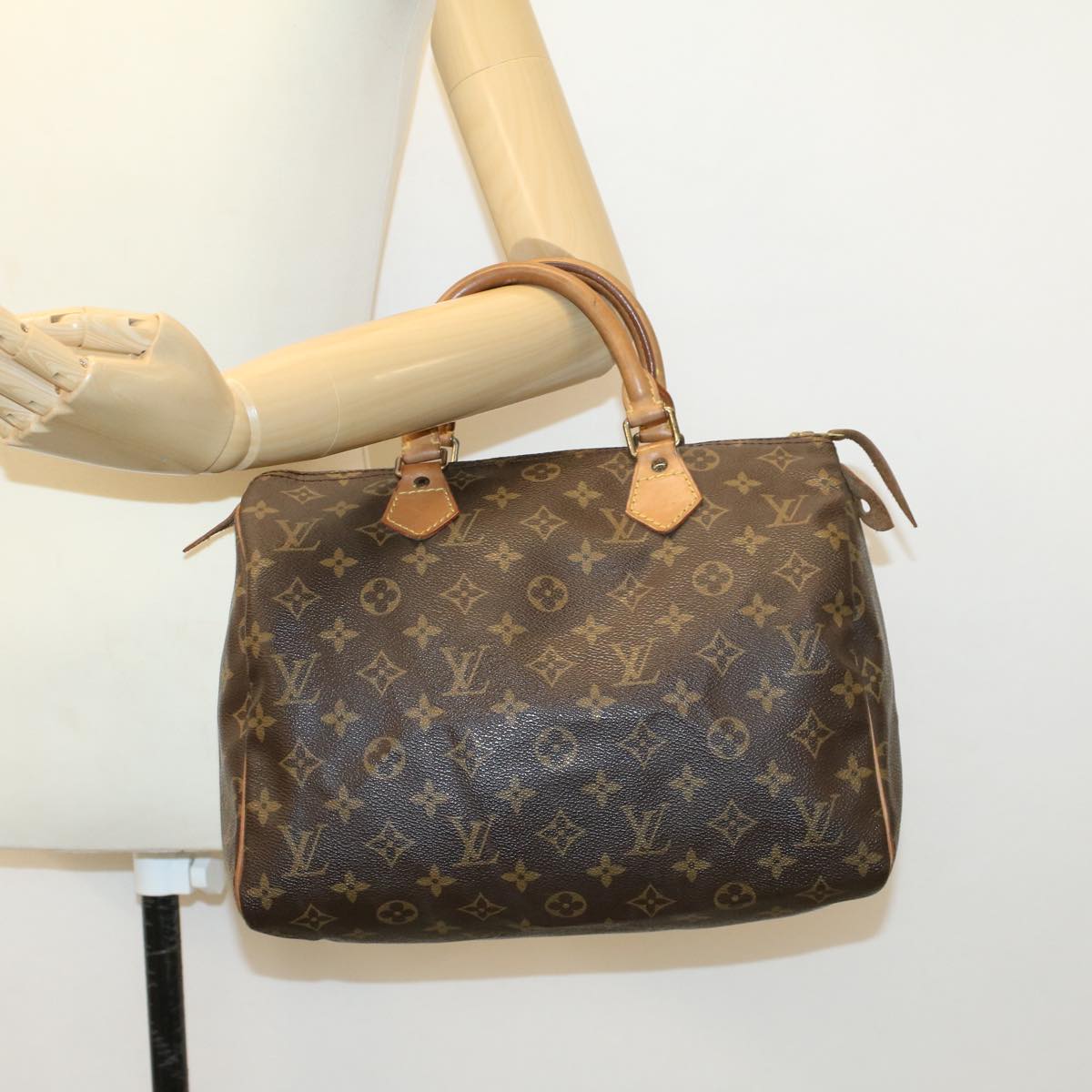 LOUIS VUITTON Monogram Speedy 30 Hand Bag M41526 LV Auth ar9663B