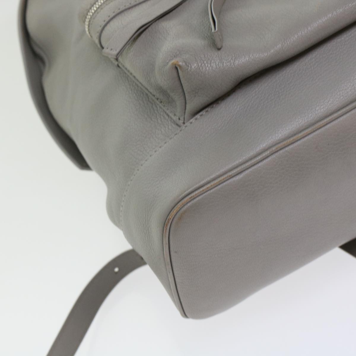 BALENCIAGA Classic City Backpack Leather Gray Auth ar9672B