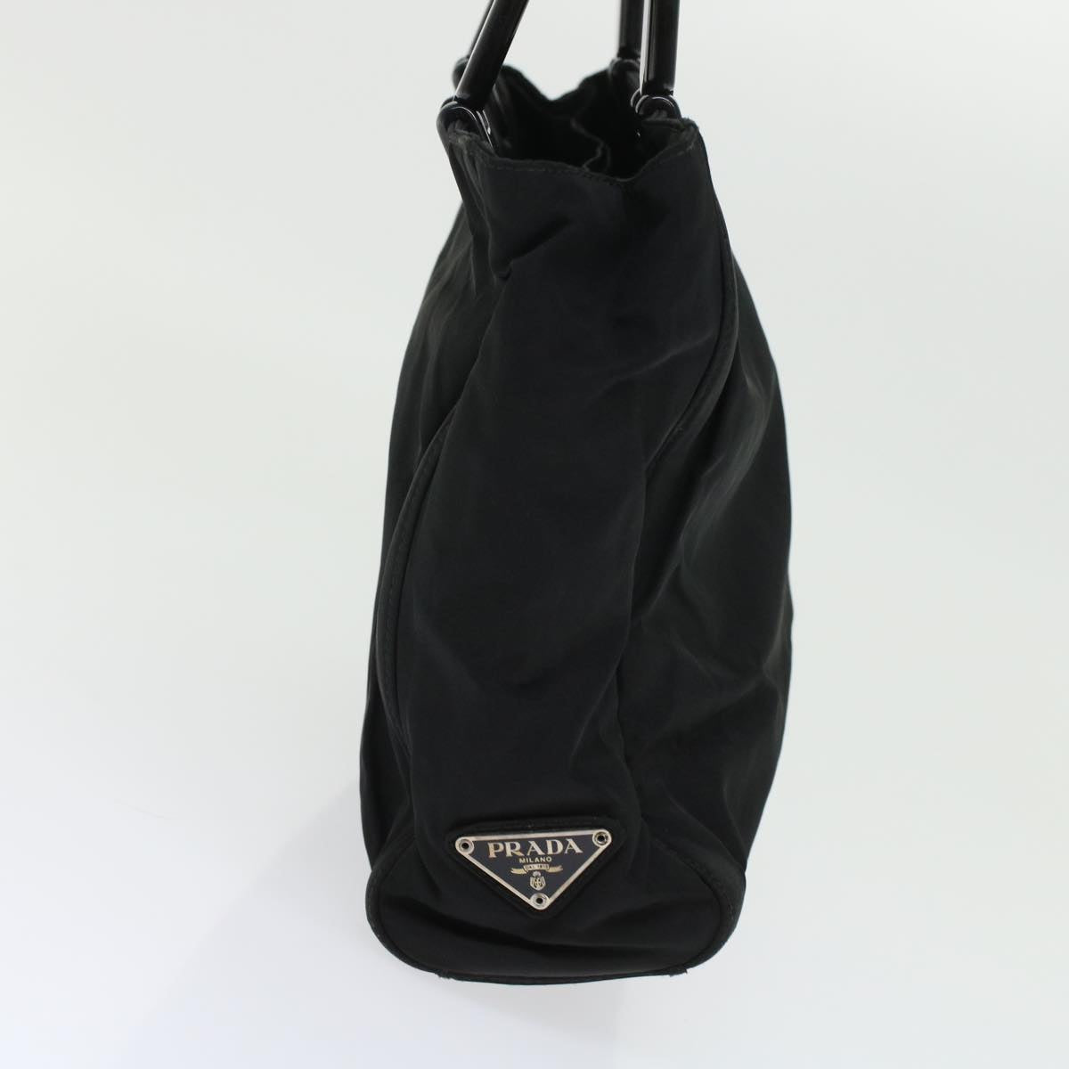 PRADA Hand Bag Nylon Black Auth ar9707B