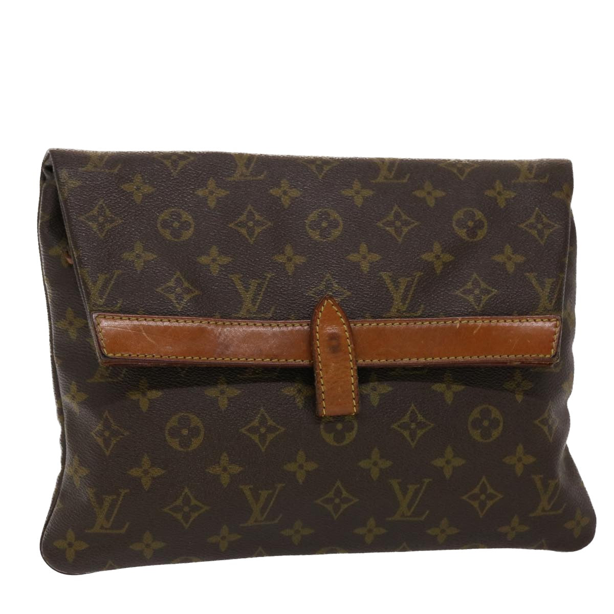 LOUIS VUITTON Monogram Pochette Priant Clutch Bag M51805 LV Auth ar9724B