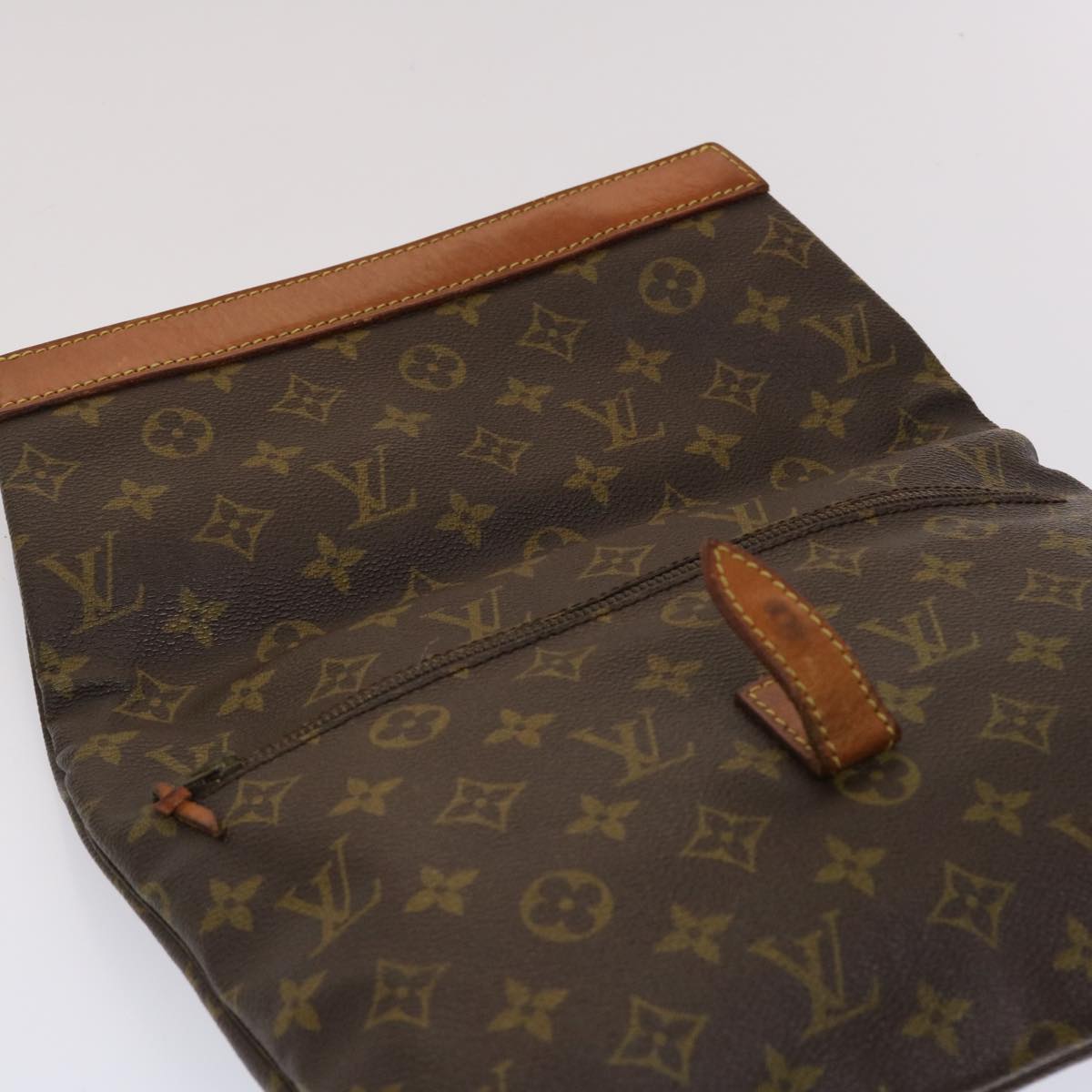 LOUIS VUITTON Monogram Pochette Priant Clutch Bag M51805 LV Auth ar9724B