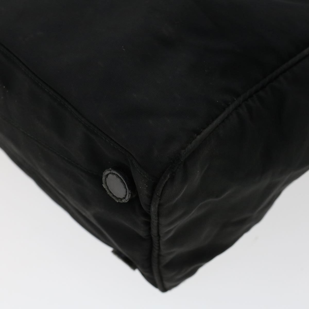 PRADA Tote Bag Nylon Black Auth ar9741