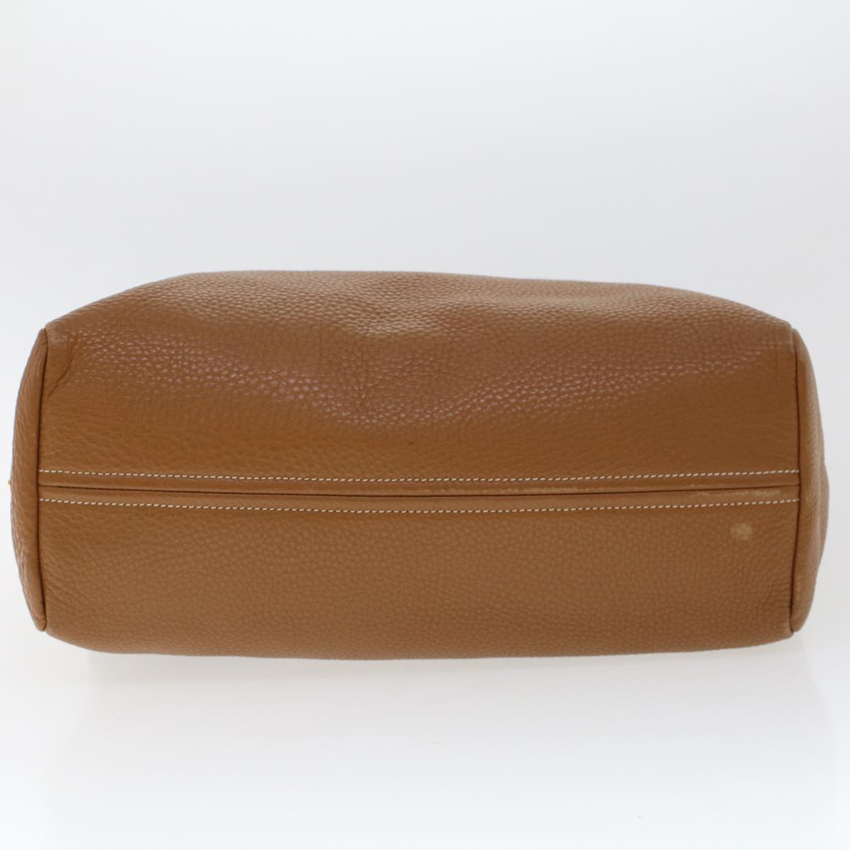 PRADA Tote Bag Leather Brown Auth ar9748