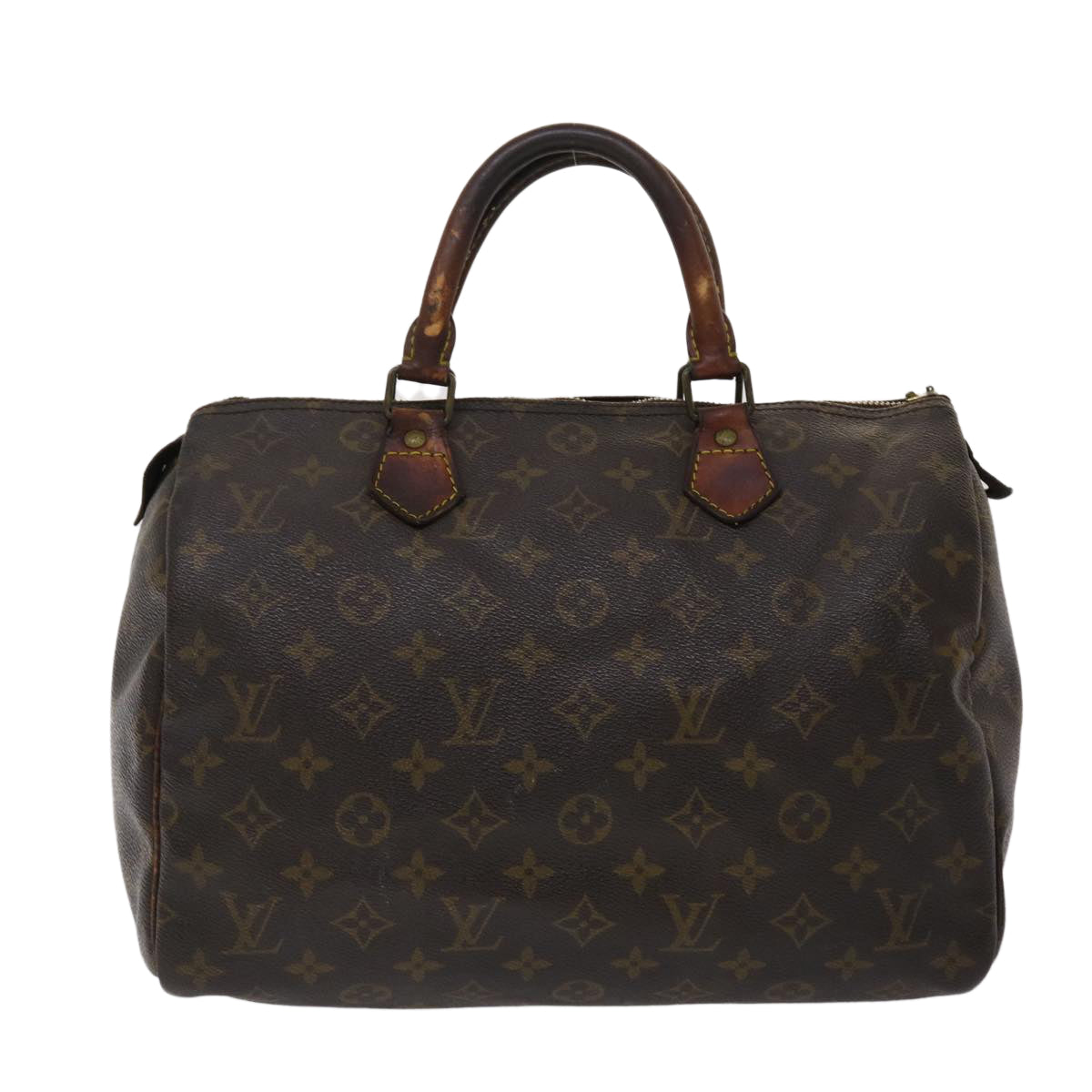 LOUIS VUITTON Monogram Speedy 30 Hand Bag M41526 LV Auth ar9768