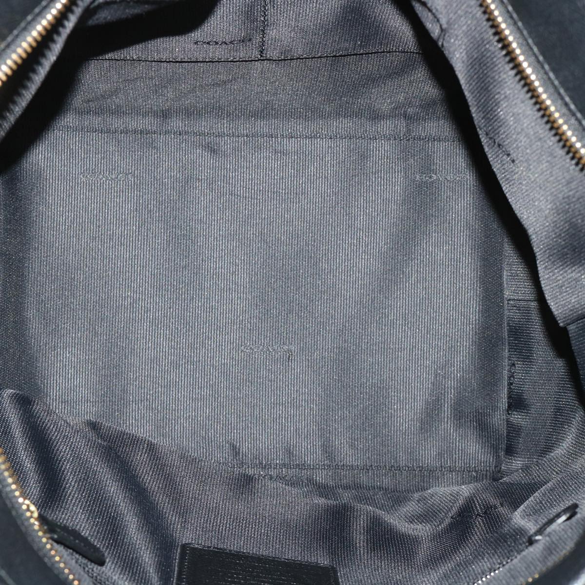Coach Tote Bag Leather 3Set Black Auth ar9796