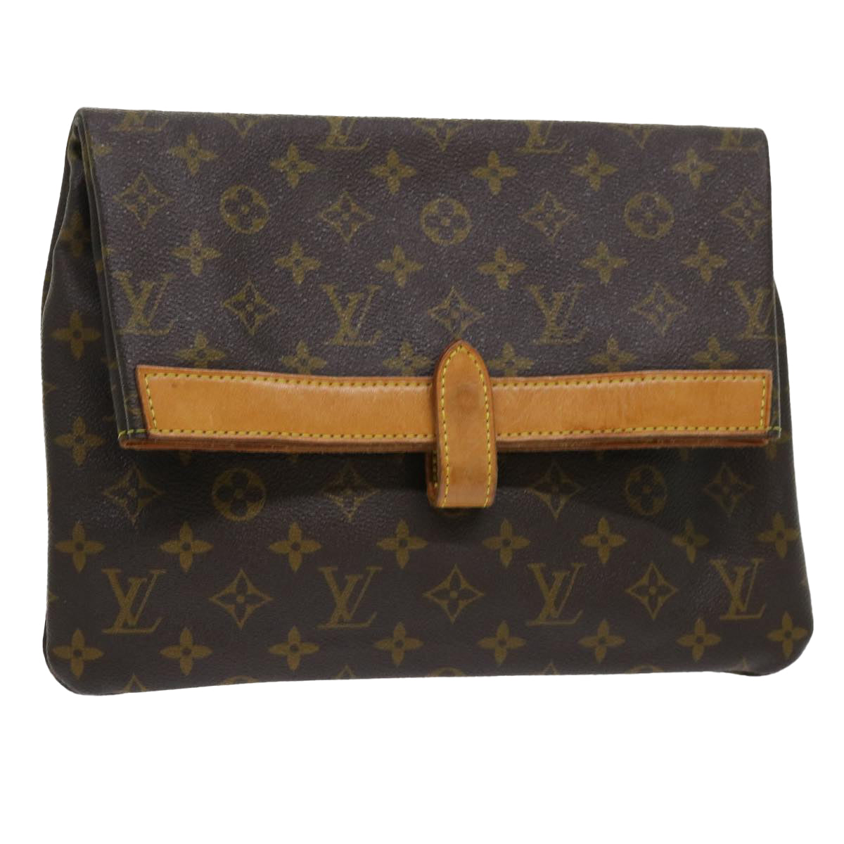 LOUIS VUITTON Monogram Pochette Priant Clutch Bag M51805 LV Auth ar9807B