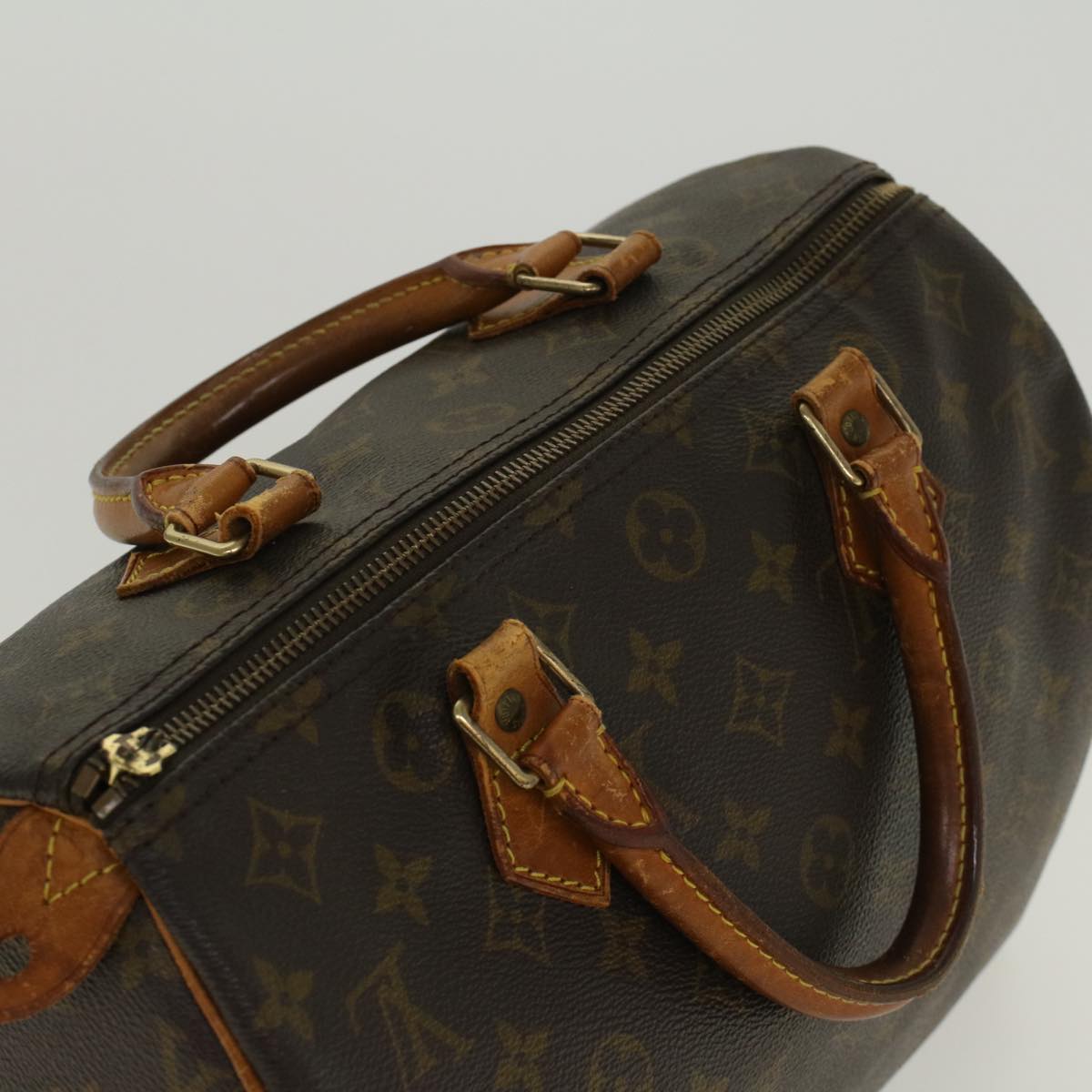 LOUIS VUITTON Monogram Speedy 30 Hand Bag M41526 LV Auth ar9819