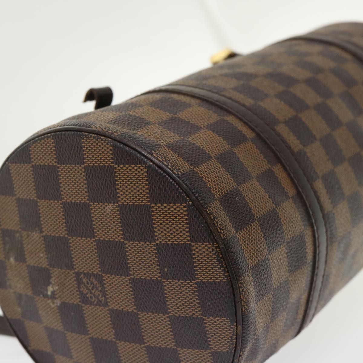 LOUIS VUITTON Damier Ebene Papillon 30 Hand Bag N51303 LV Auth ar9842