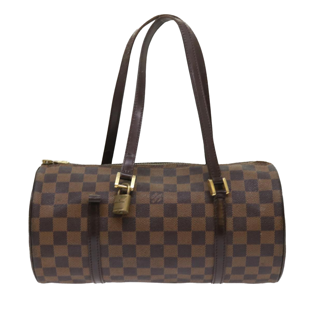 LOUIS VUITTON Damier Ebene Papillon 30 Hand Bag N51303 LV Auth ar9842