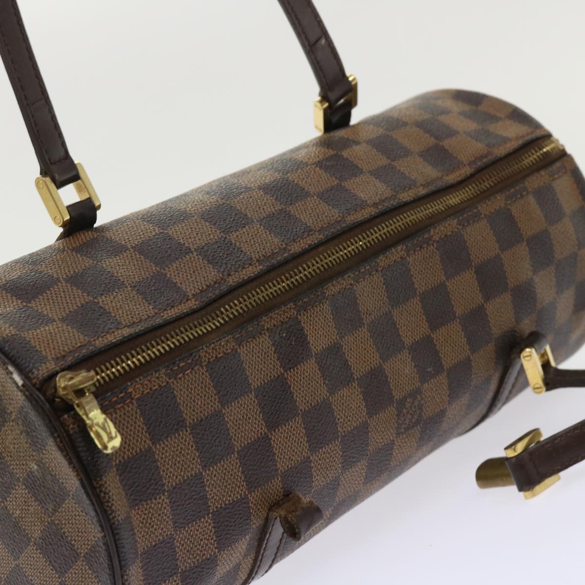 LOUIS VUITTON Damier Ebene Papillon 30 Hand Bag N51303 LV Auth ar9842