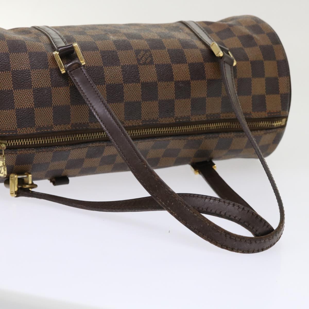 LOUIS VUITTON Damier Ebene Papillon 30 Hand Bag N51303 LV Auth ar9842