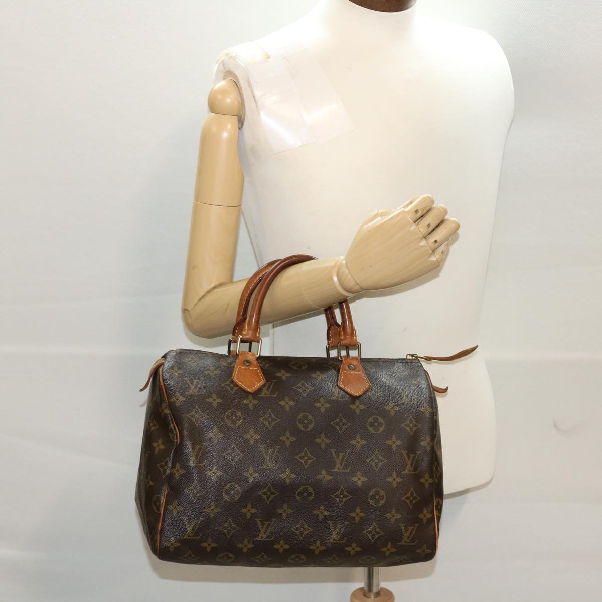 LOUIS VUITTON Monogram Speedy 30 Hand Bag M41526 LV Auth ar9863B