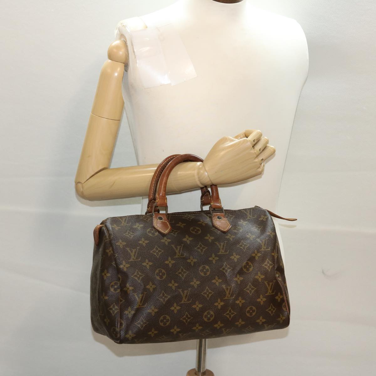 LOUIS VUITTON Monogram Speedy 30 Hand Bag Vintage M41526 LV Auth ar9871B