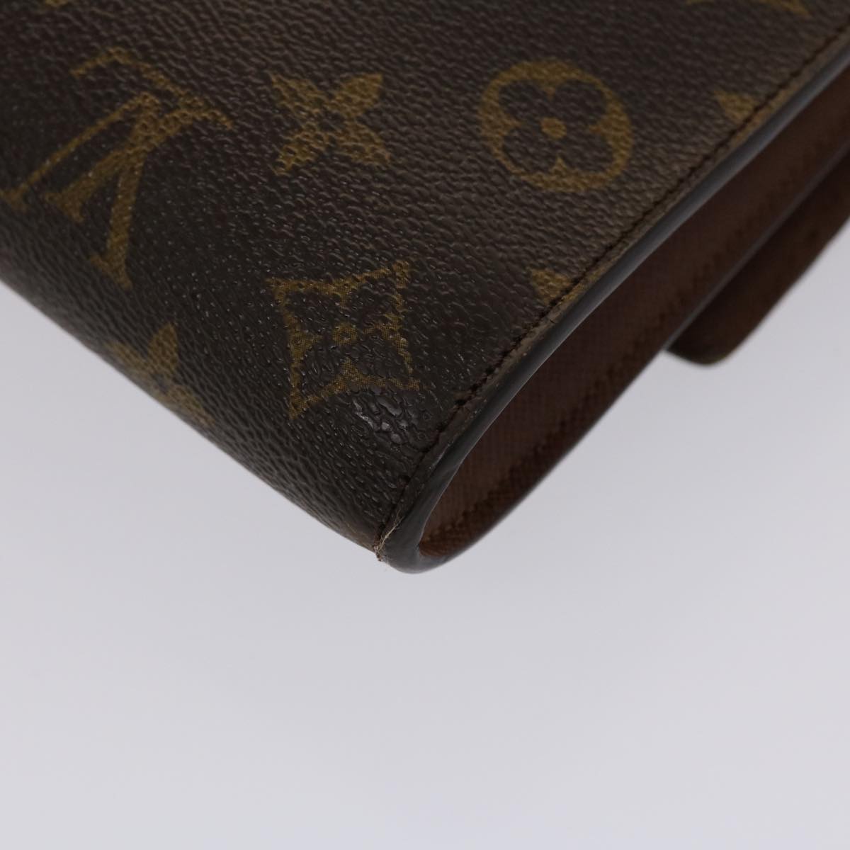 LOUIS VUITTON Monogram Porte Envelope Clutch Bag M51801 LV Auth ar9873B