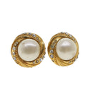 CHANEL Earring Gold Tone CC Auth ar9890B-1