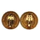 CHANEL Earring Gold Tone CC Auth ar9892B-3
