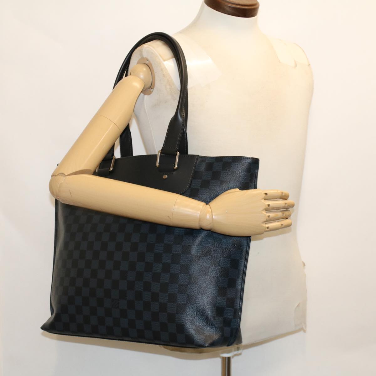 LOUIS VUITTON Damier Cobalt Cabavayage Hand Bag N41397 LV Auth ar9915B