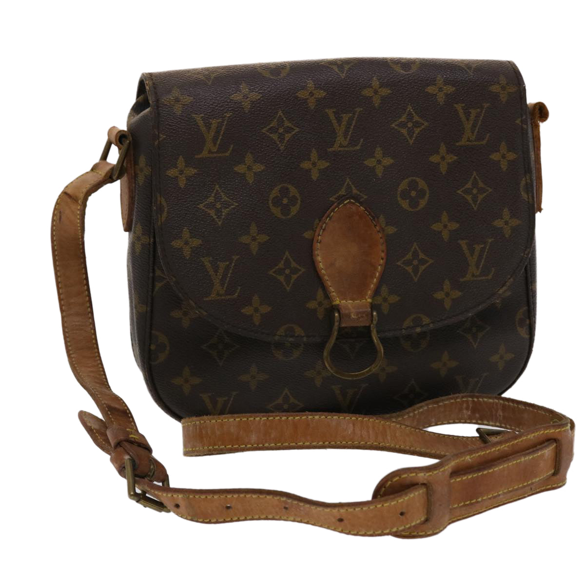 LOUIS VUITTON Monogram Saint Cloud GM Shoulder Bag M51242 LV Auth ar9925