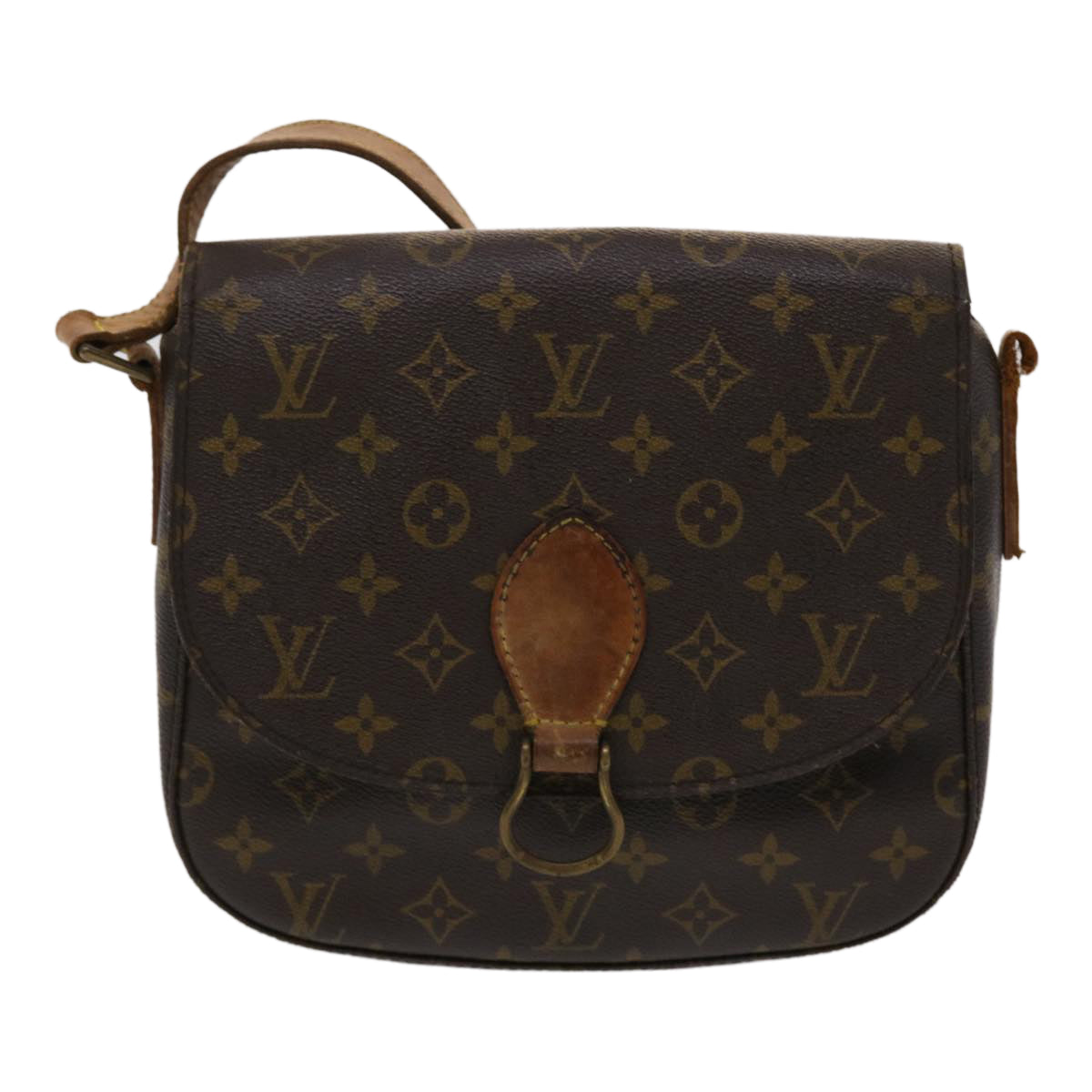 LOUIS VUITTON Monogram Saint Cloud GM Shoulder Bag M51242 LV Auth ar9925