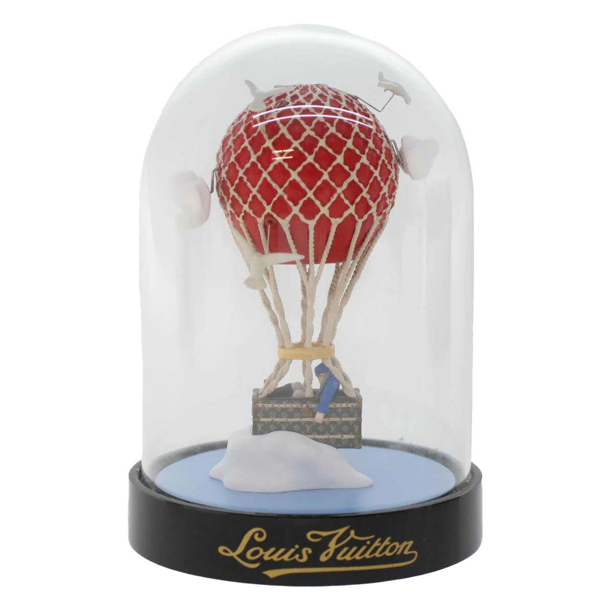 LOUIS VUITTON Snow Globe Balloon VIP Only Clear Red LV Auth ar9928