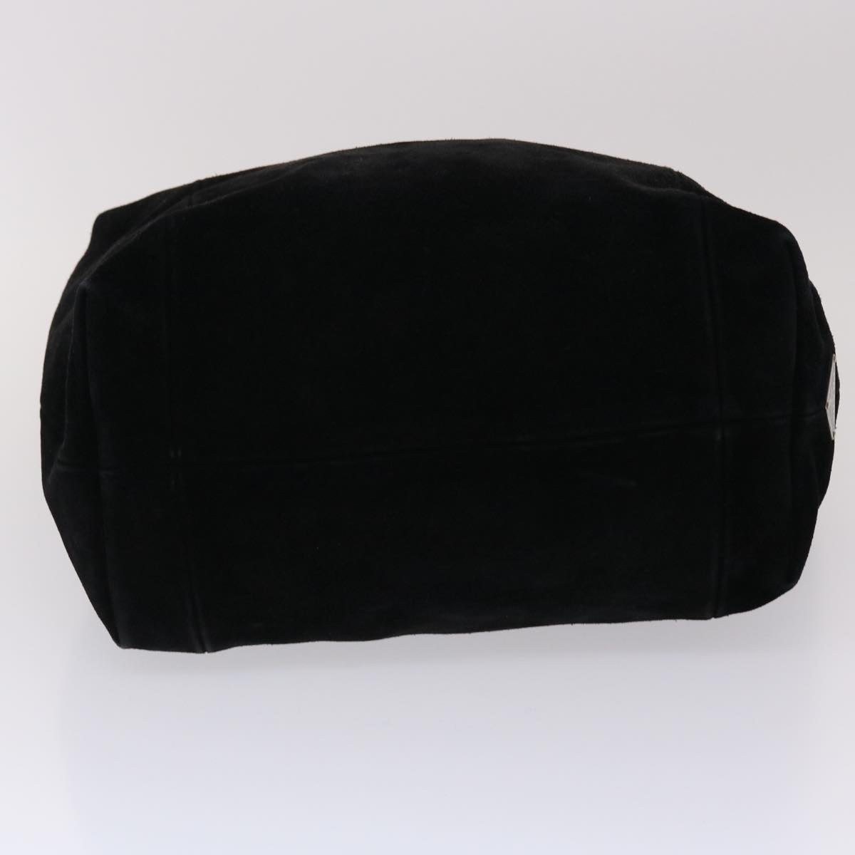PRADA Shoulder Bag Suede Black Auth ar9955