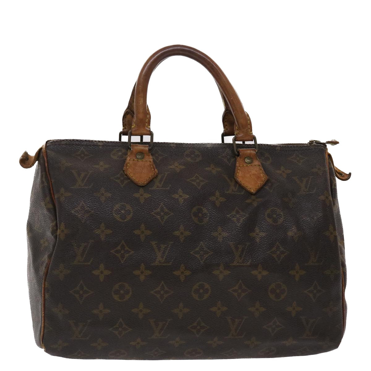 LOUIS VUITTON Monogram Speedy 30 Hand Bag M41526 LV Auth ar9962