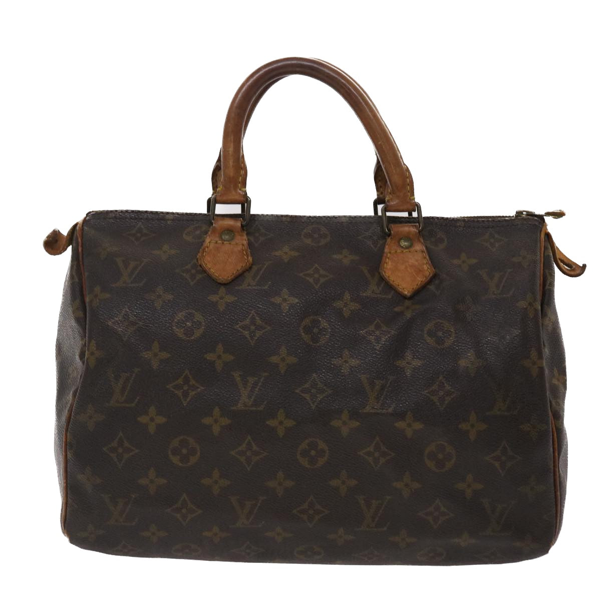 LOUIS VUITTON Monogram Speedy 30 Hand Bag M41526 LV Auth ar9962