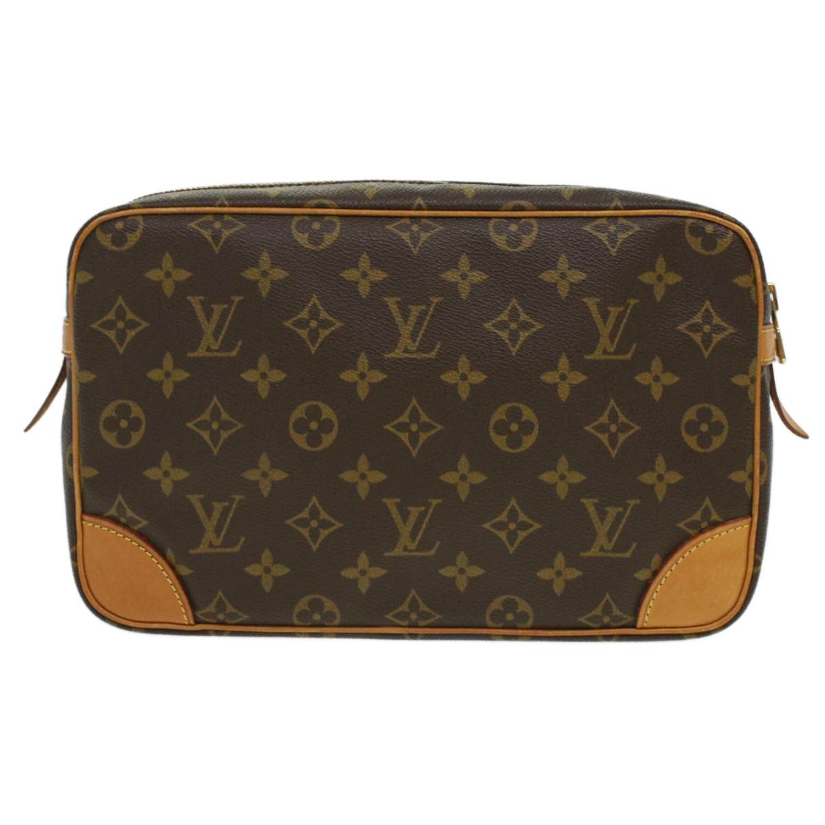 LOUIS VUITTON Monogram Compiegne 28 Clutch Bag M51845 LV Auth B092 - 0