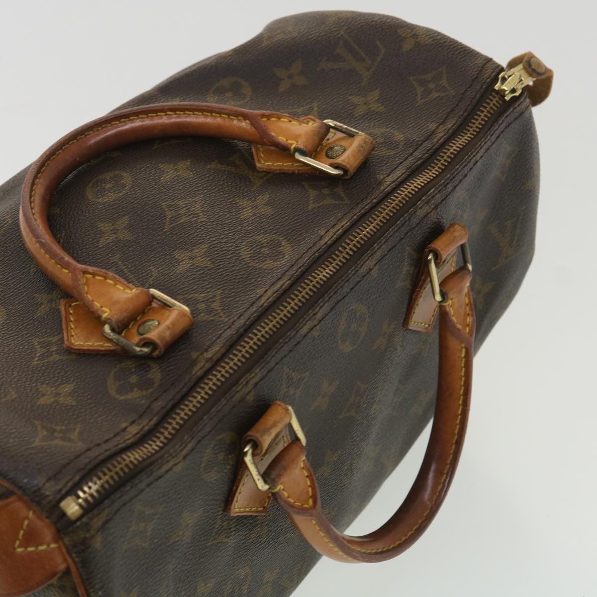 LOUIS VUITTON Monogram Speedy 30 Hand Bag M41526 LV Auth B141