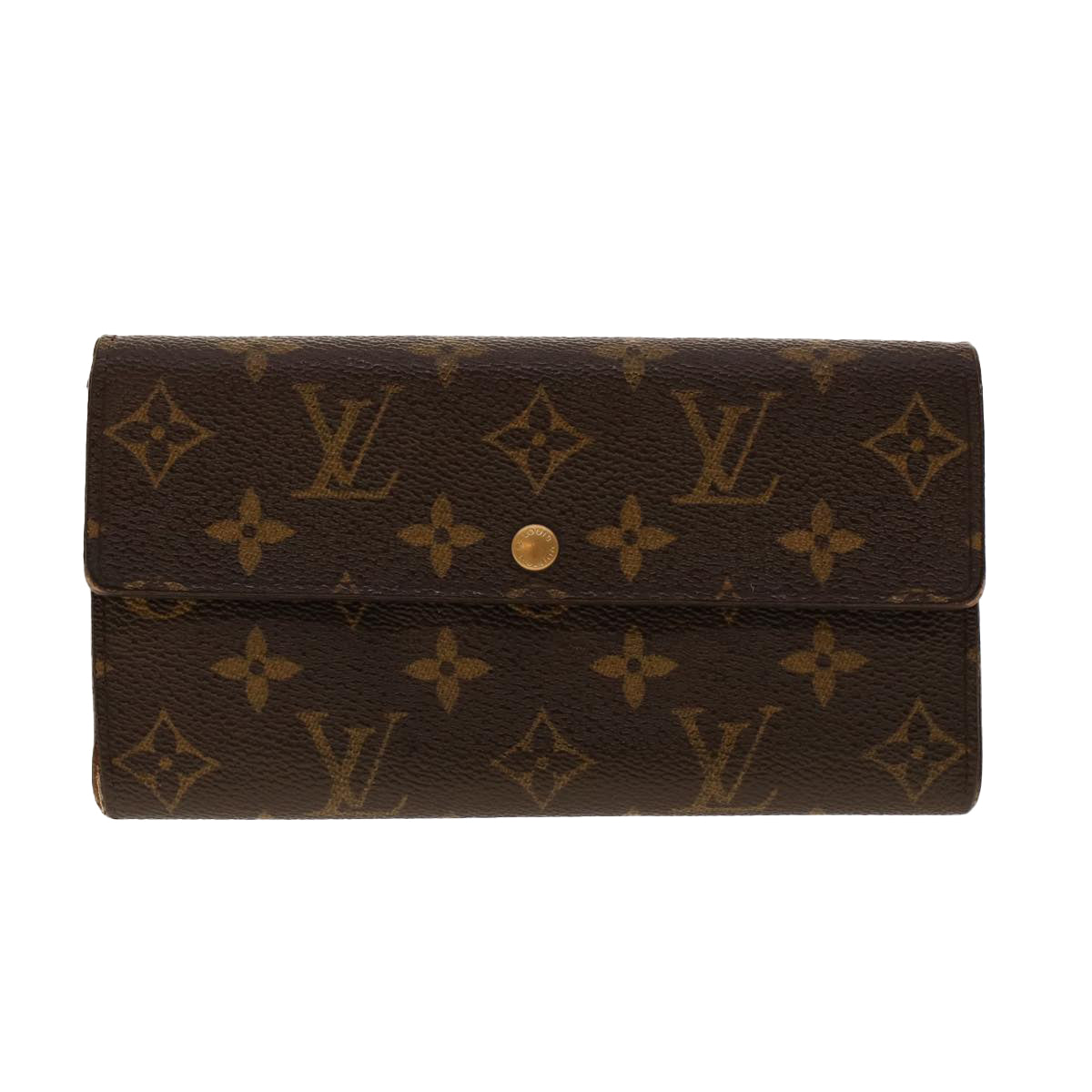 LOUIS VUITTON Monogram Portefeuille Sarah Long Wallet M60531 LV Auth B224