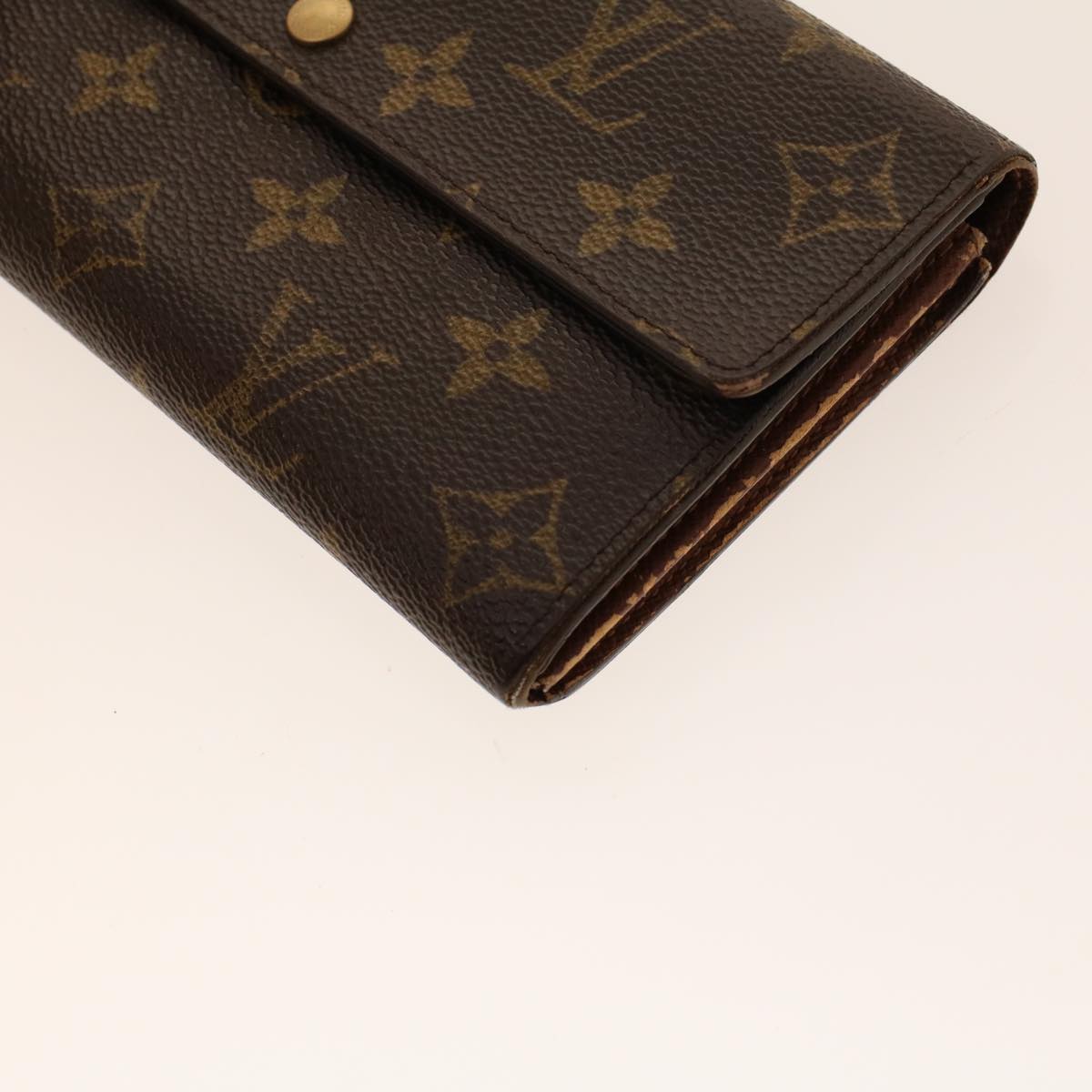 LOUIS VUITTON Monogram Portefeuille Sarah Long Wallet M60531 LV Auth B224