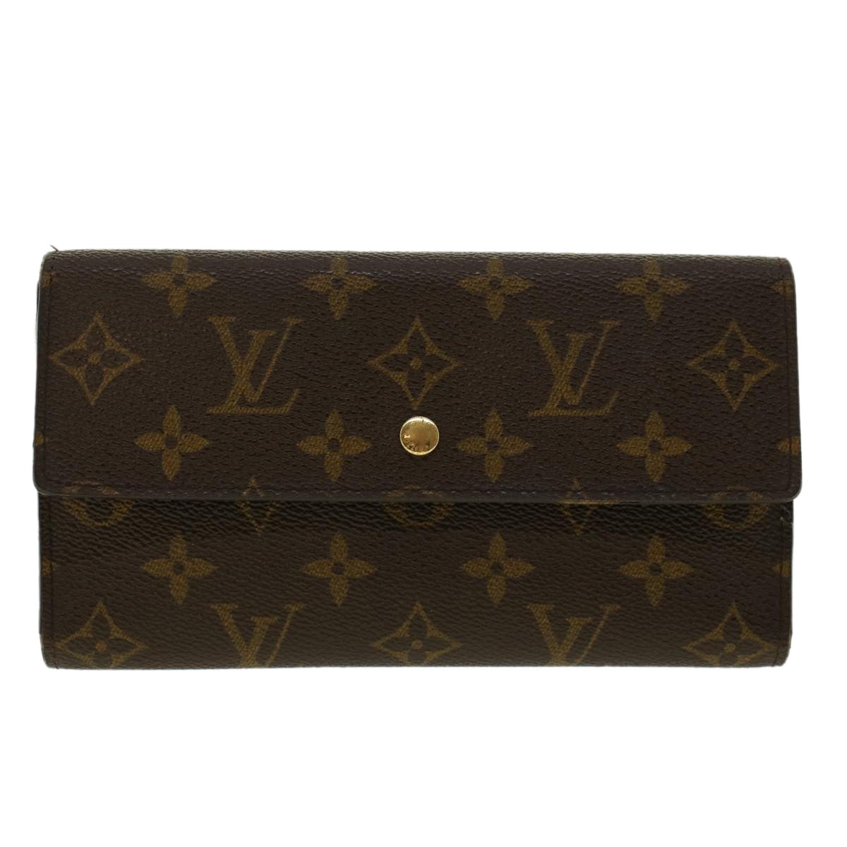 LOUIS VUITTON Monogram Portefeuille Sarah Long Wallet M60531 LV Auth B225