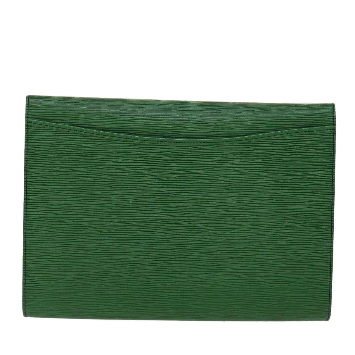 LOUIS VUITTON Epi Document Case Clutch Bag Green LV Auth B262 - 0