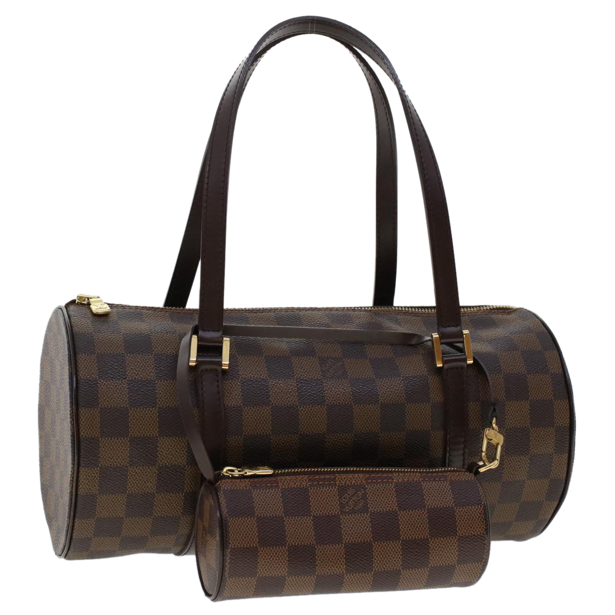 LOUIS VUITTON Damier Ebene Papillon 30 Hand Bag N51303 LV Auth B289