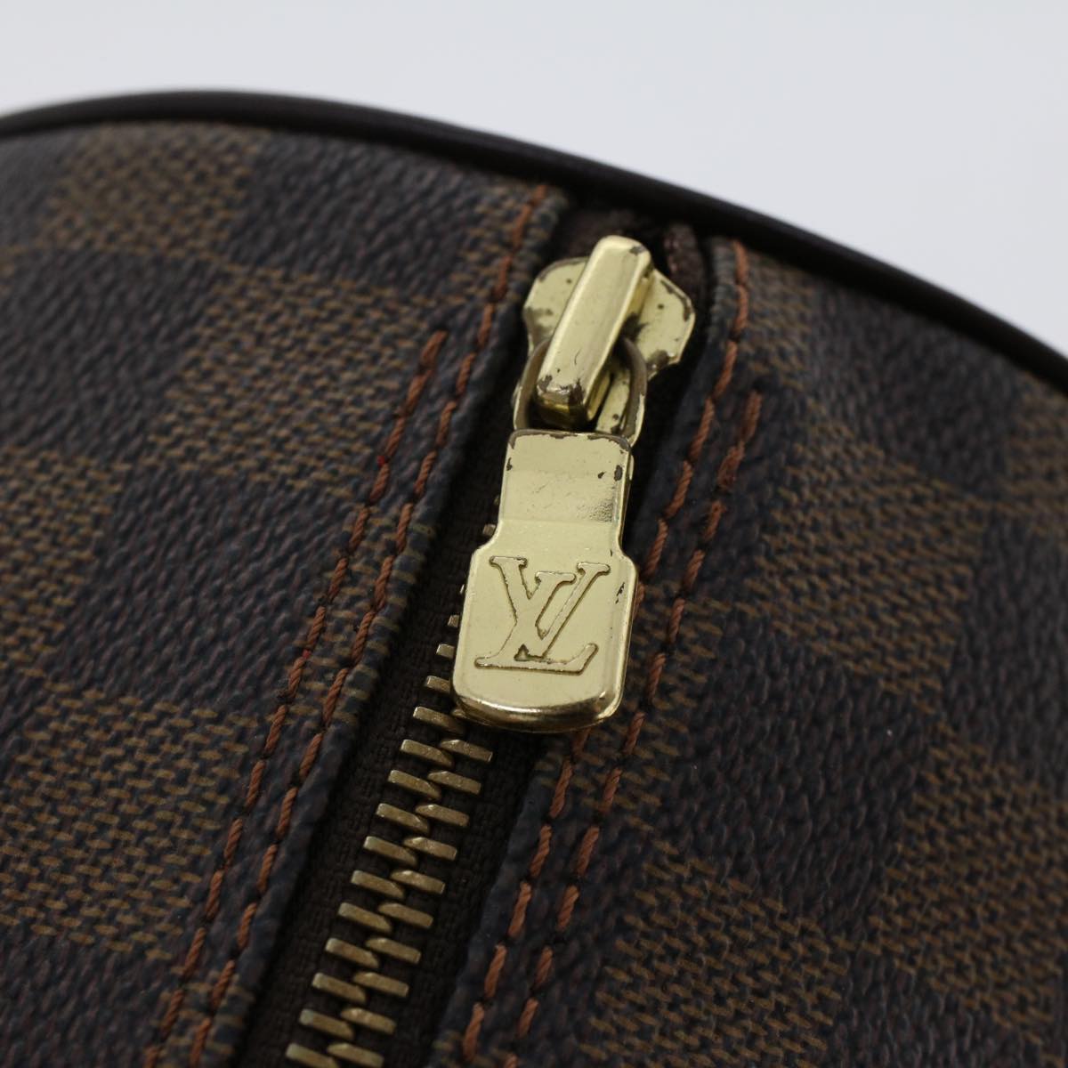 LOUIS VUITTON Damier Ebene Papillon 30 Hand Bag N51303 LV Auth B289