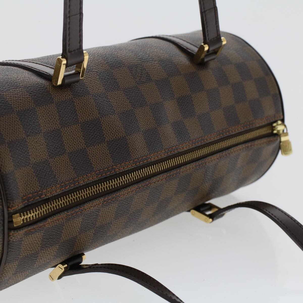 LOUIS VUITTON Damier Ebene Papillon 30 Hand Bag N51303 LV Auth B289