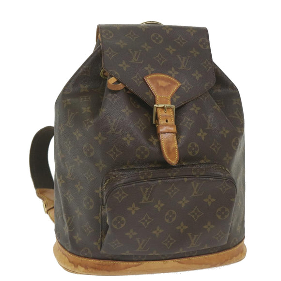 LOUIS VUITTON Monogram Montsouris GM Backpack M51135 LV Auth bh132