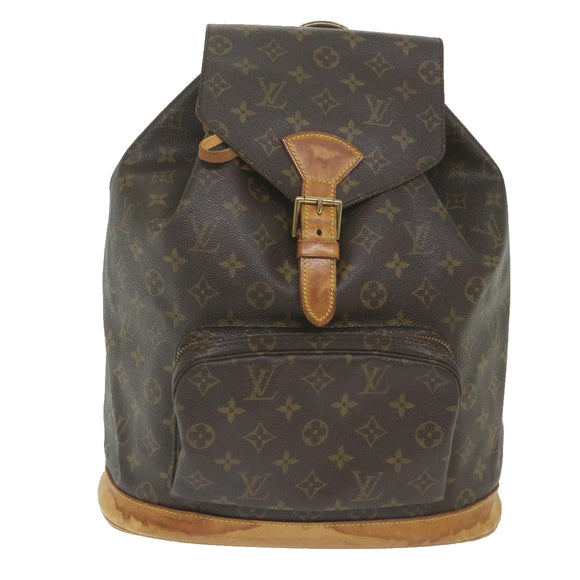 LOUIS VUITTON Monogram Montsouris GM Backpack M51135 LV Auth bh132