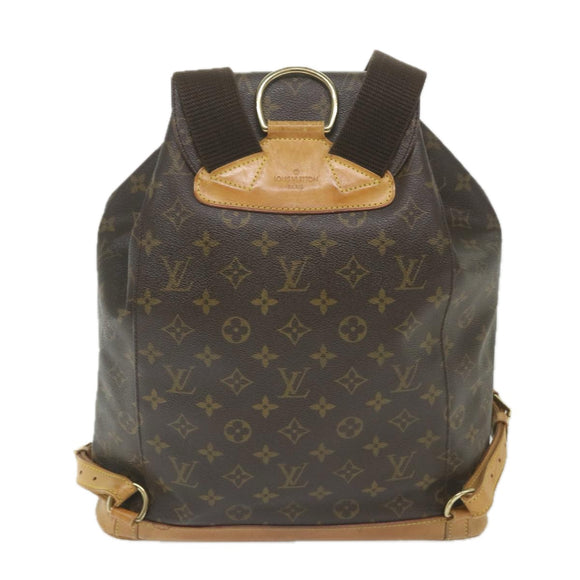 LOUIS VUITTON Monogram Montsouris GM Backpack M51135 LV Auth bh132