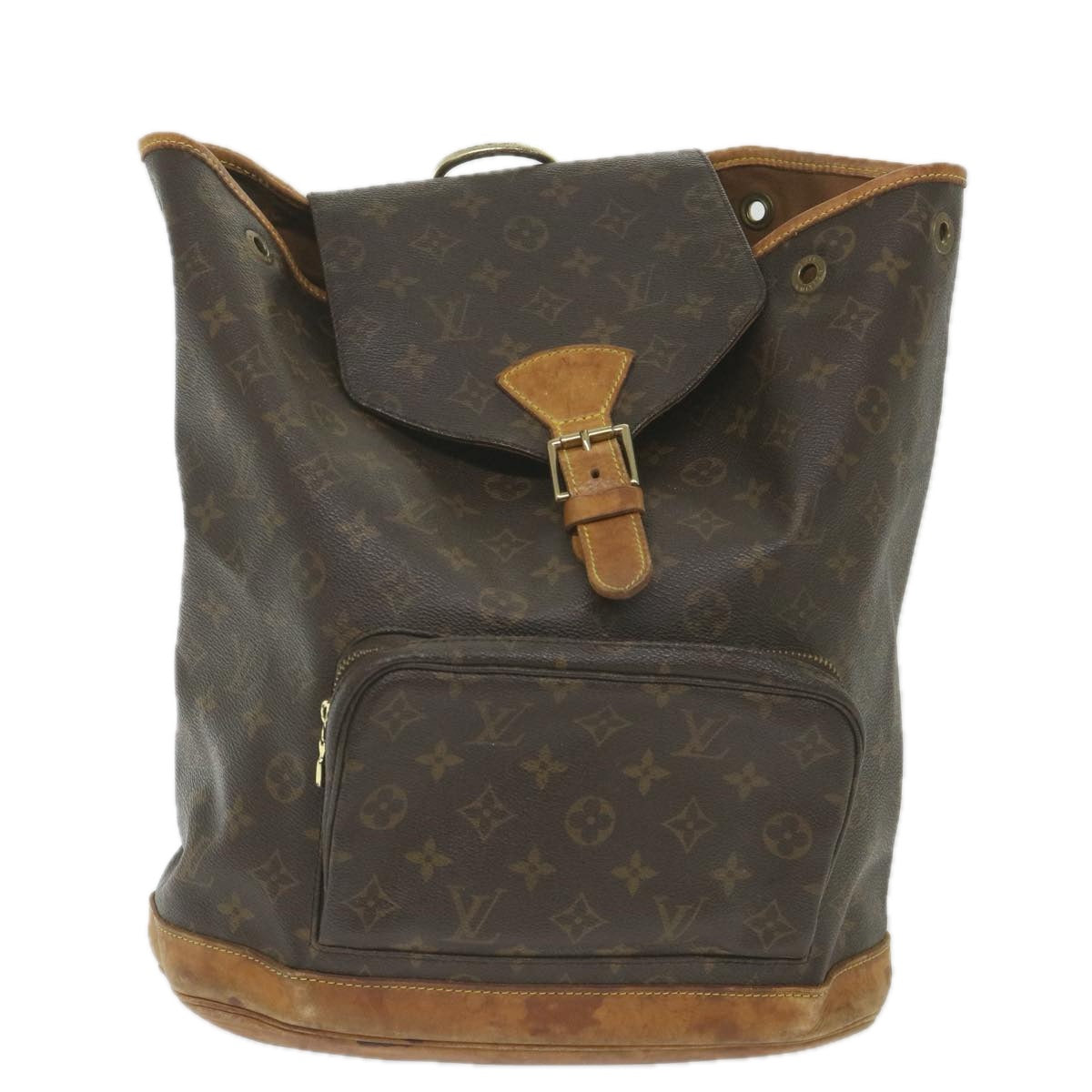 LOUIS VUITTON Monogram Montsouris GM Backpack M51135 LV Auth bh137