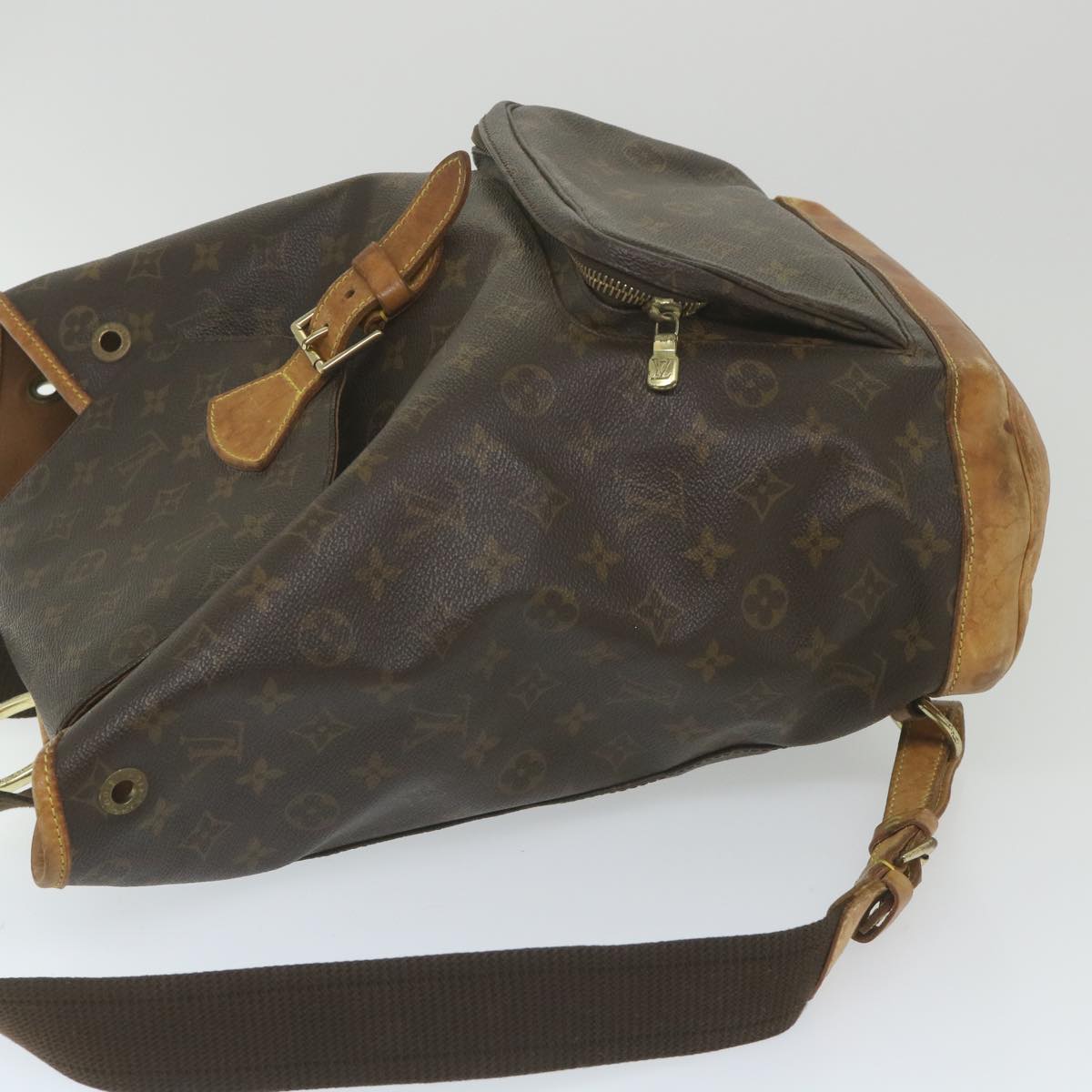 LOUIS VUITTON Monogram Montsouris GM Backpack M51135 LV Auth bh137