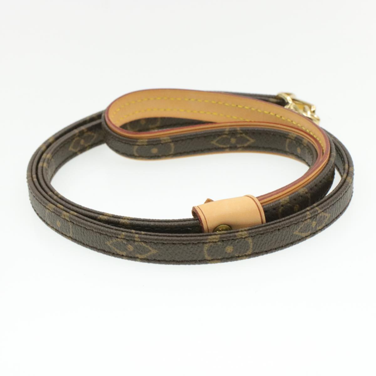 LOUIS VUITTON Monogram Dog Leash LV Auth am118b