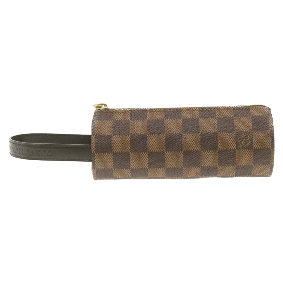 LOUIS VUITTON Damier Ebene Golf Cup 1998 Pouch LV Auth am199b