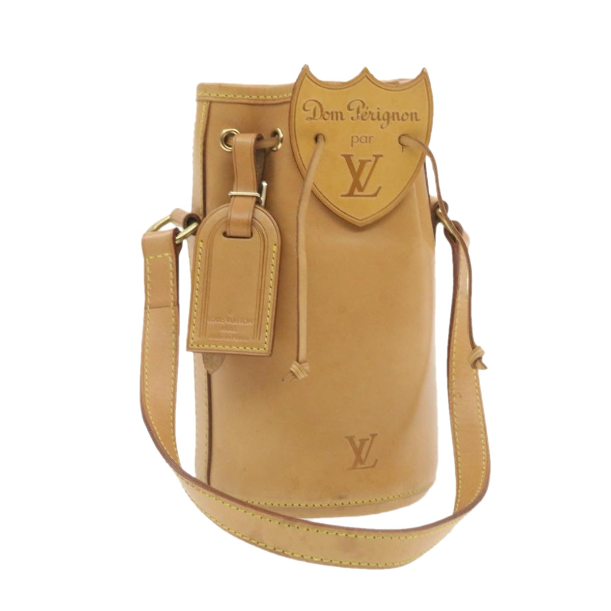 LOUIS VUITTON Nomad Dom Pérignon Champagne Case Hand Bag Beige M99057 LV am279bA