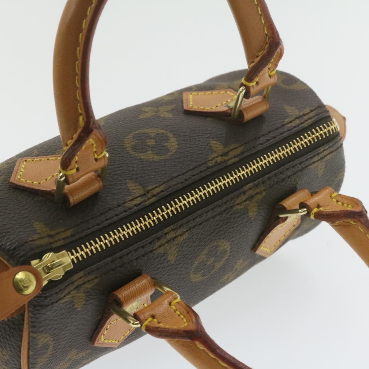 LOUIS VUITTON Monogram Mini Speedy Hand Bag M41534 LV Auth am306b