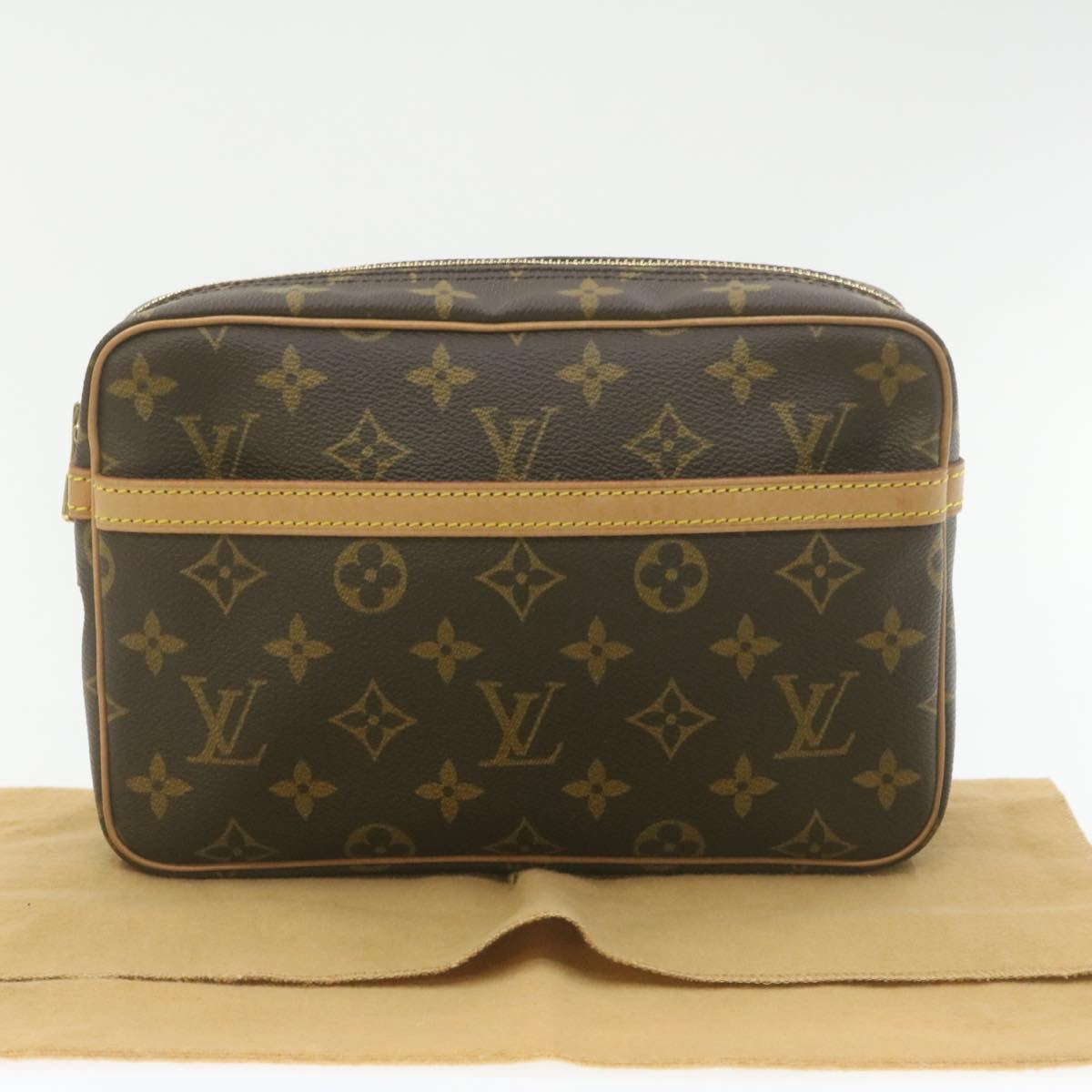 LOUIS VUITTON Monogram Compiegne 23 Clutch Bag M51847 LV Auth am325b